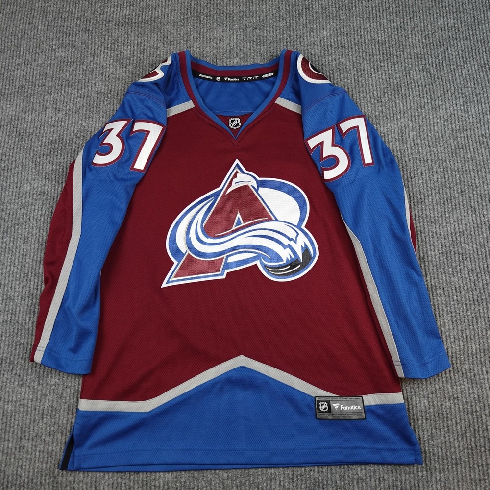 Fanatics Colorado Avalanche Womens Medium J.T. Compher 37 NHL Hockey Jersey Red